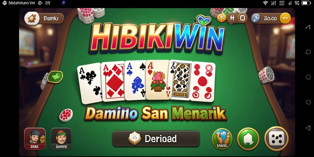 Gameplay seru HIBIKIWIN dengan aksi domino yang mendebarkan.