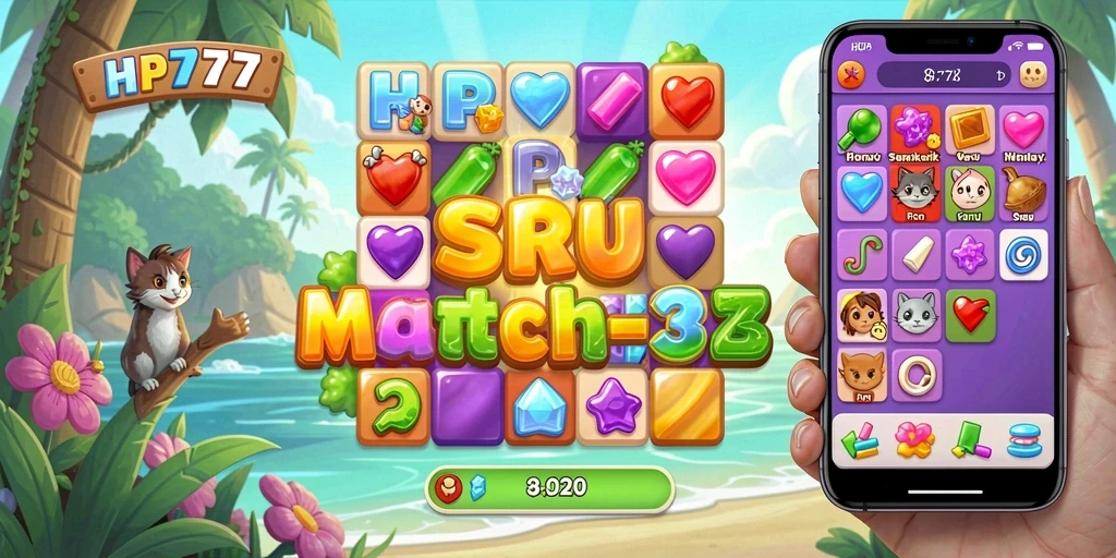 Tampilan gameplay HP777 dengan grafik cerah dan tantangan menarik.