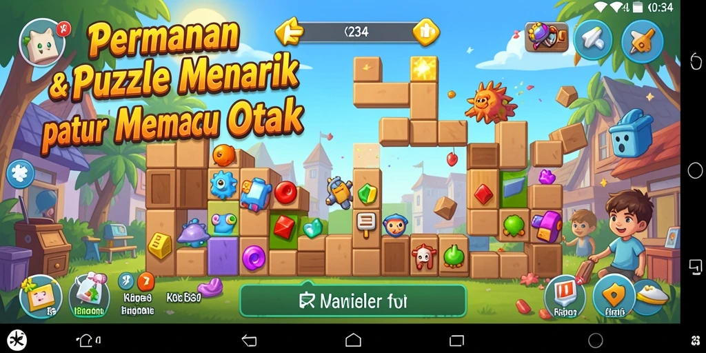 Tampilan gameplay menarik dari K234 dengan teka-teki yang menantang.