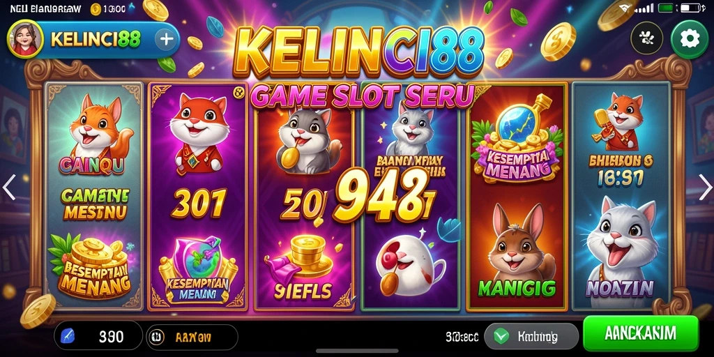 Tampilan gameplay seru dalam KELINCI88 dengan grafis memukau.