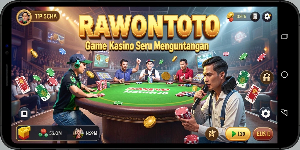 Tampilan menarik dari gameplay Kasino RAWONTOTO.