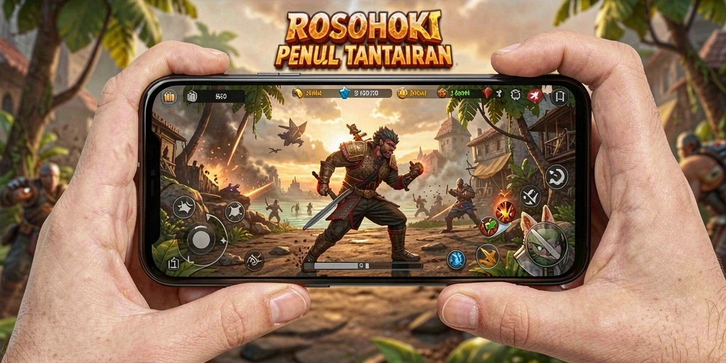 Tampilan gameplay seru dari aksi di ROSOHOKI.