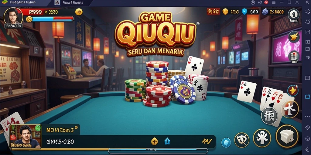 Gameplay seru QiuQiu di aplikasi RR999.