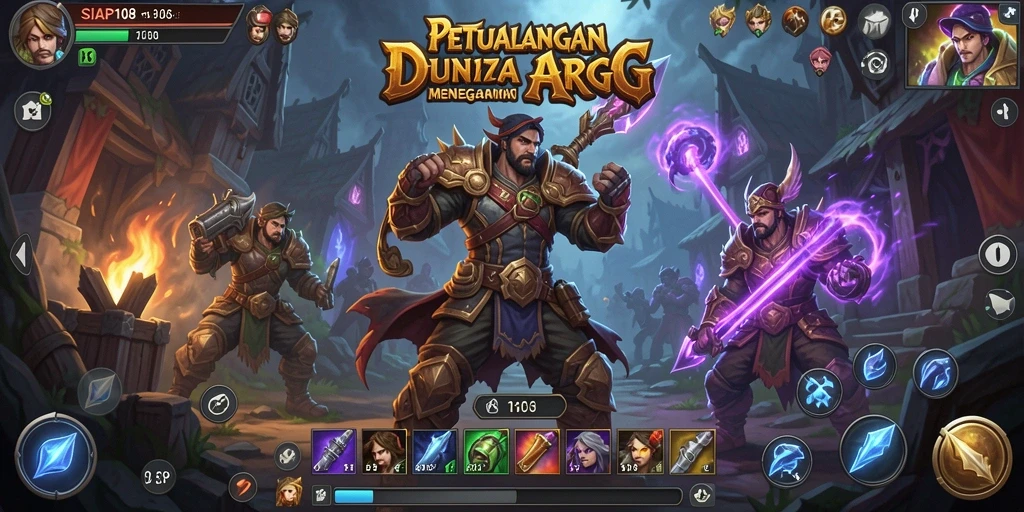 Tampilan gameplay petualangan seru dalam SIAP108.