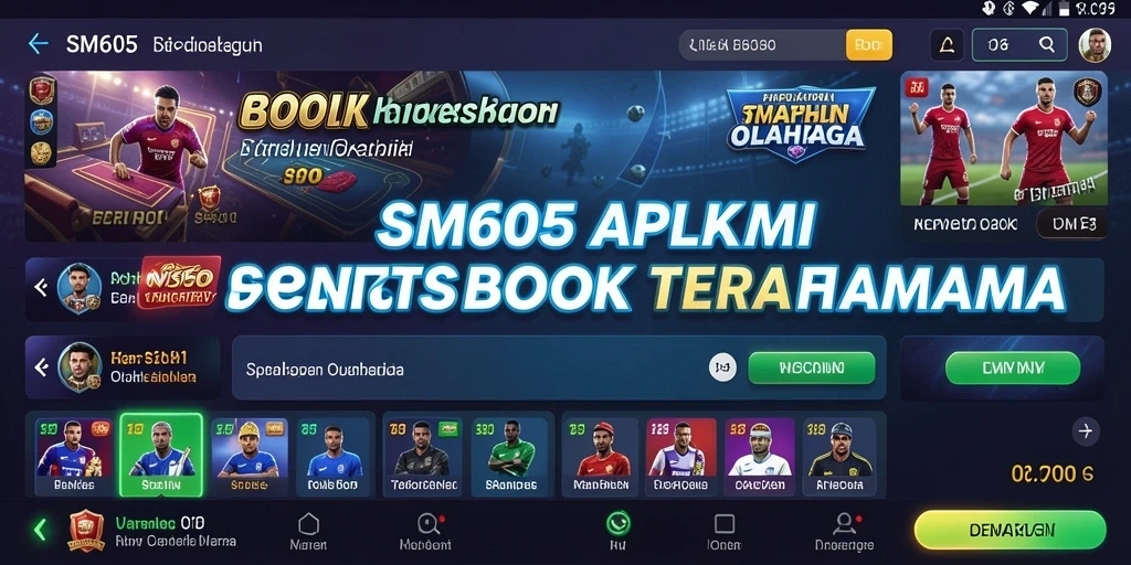 Tampilan permainan SM605 yang menarik dan informatif.