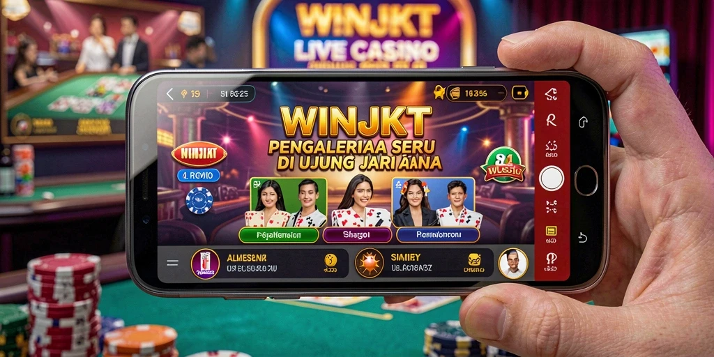 Tampilan gameplay menakjubkan dari WINJKT Live Casino.
